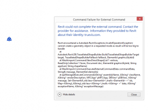 Revit mesh size error